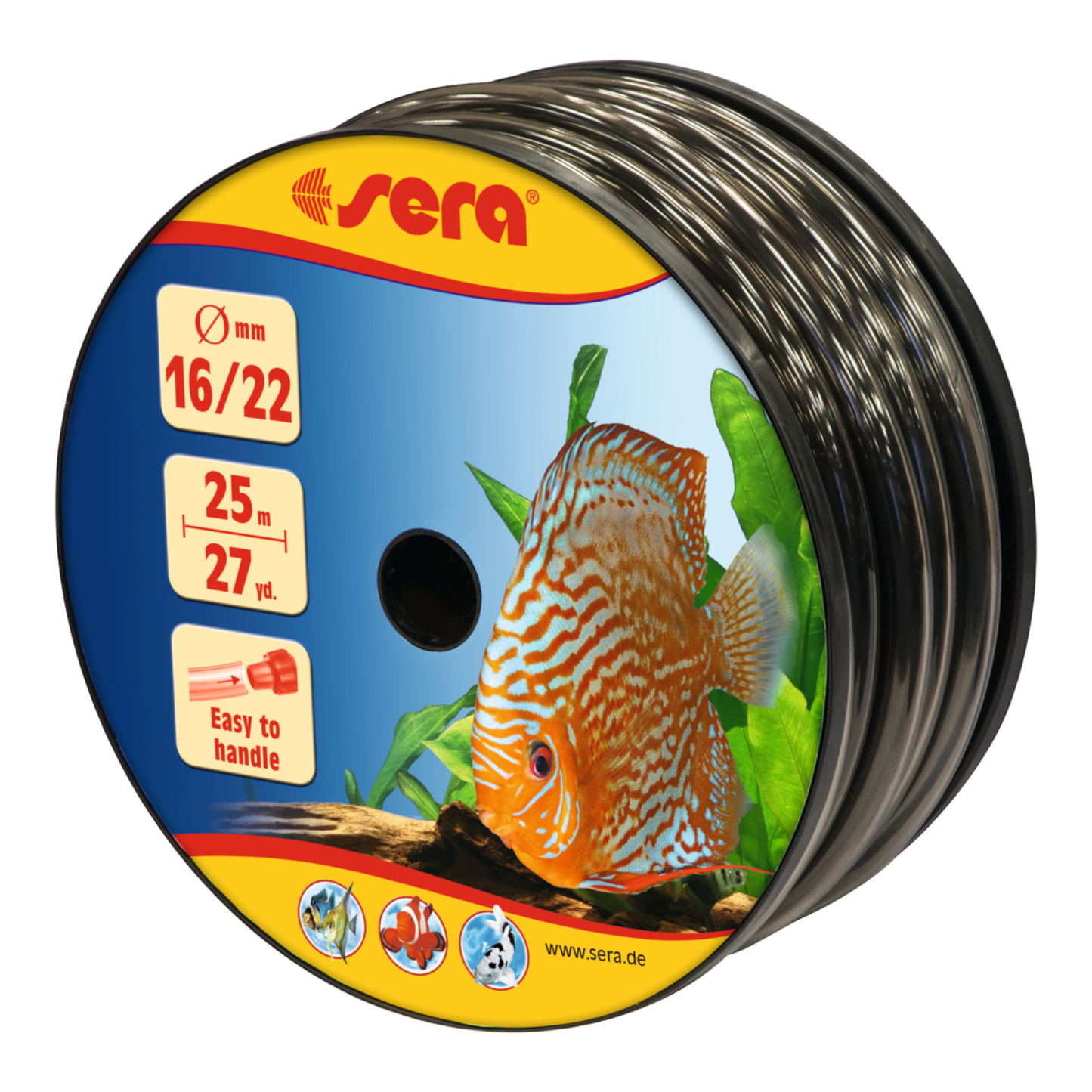 sera Schlauch 16/22 grau 25 m - AQUAWORLD.AT