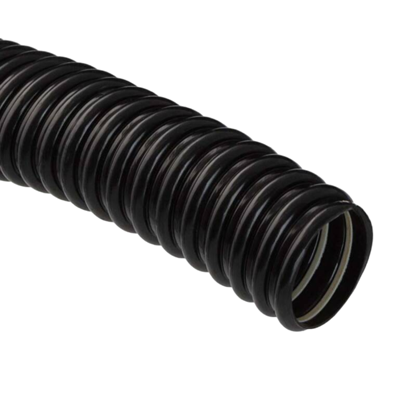 Spiralschlauch Teichschlauch leicht Schwarz, PVC Kabelschutzrohr