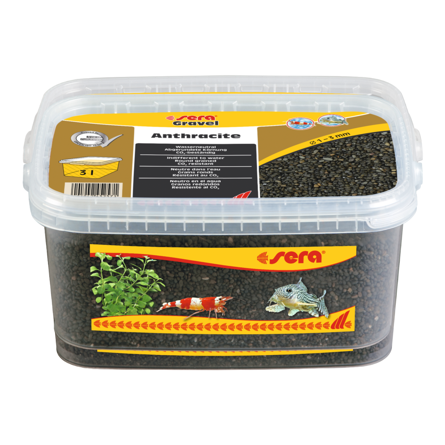 sera Gravel Anthracite Ø 1 – 3 mm - AQUAWORLD.AT