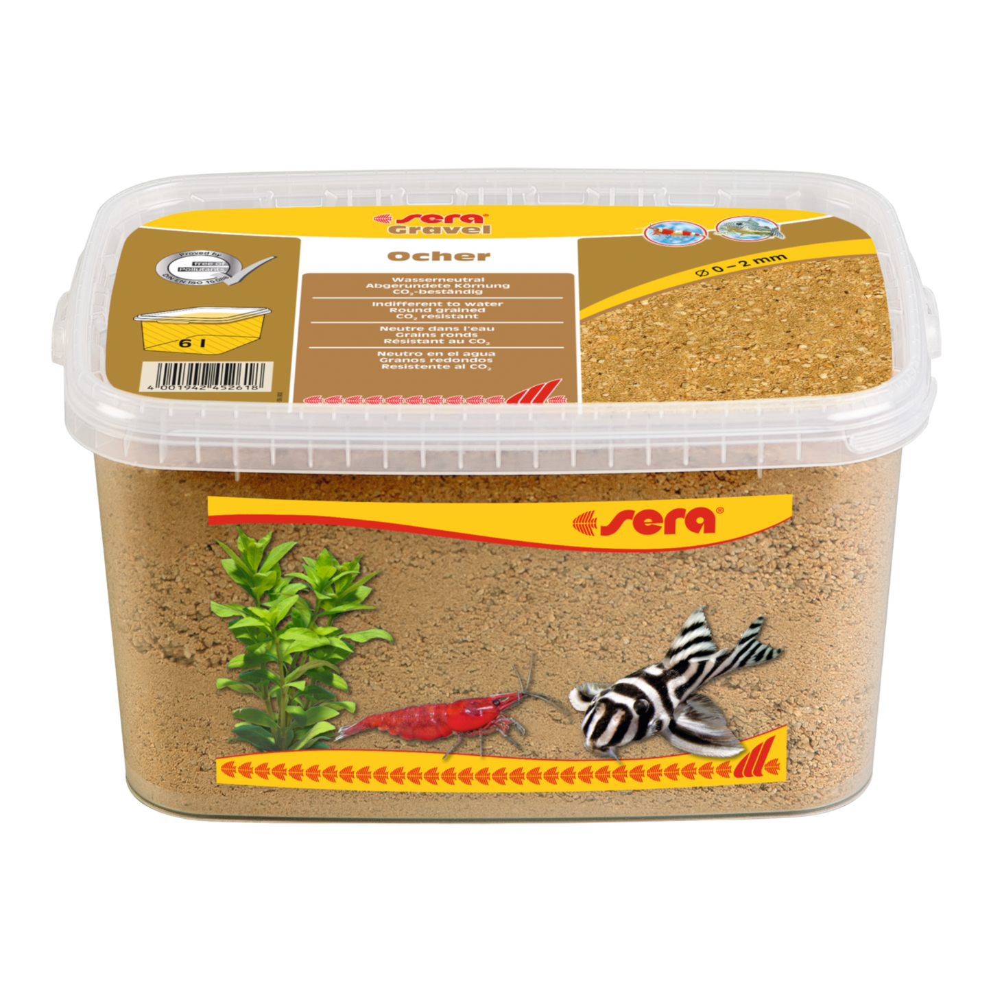 sera Gravel Ocher Ø 0 – 2 mm - AQUAWORLD.AT