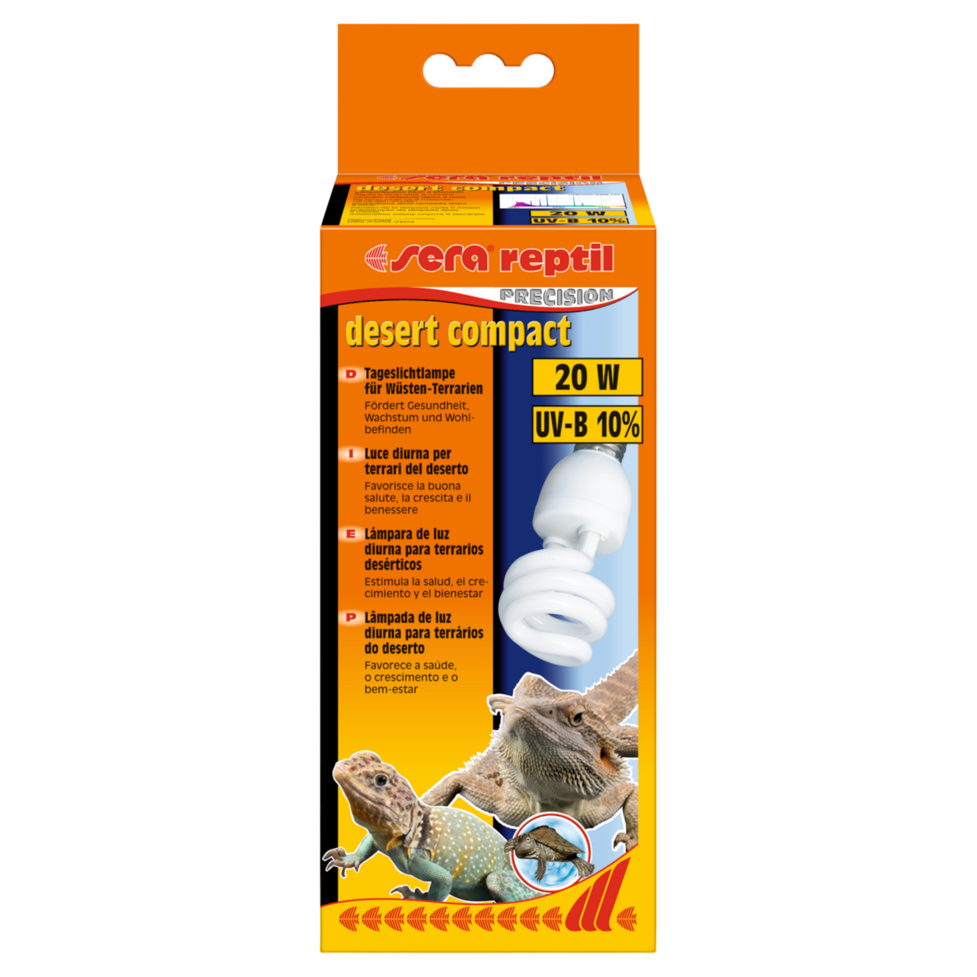 sera reptil desert compact / 10 % UV-B / 20 W - AQUAWORLD.AT