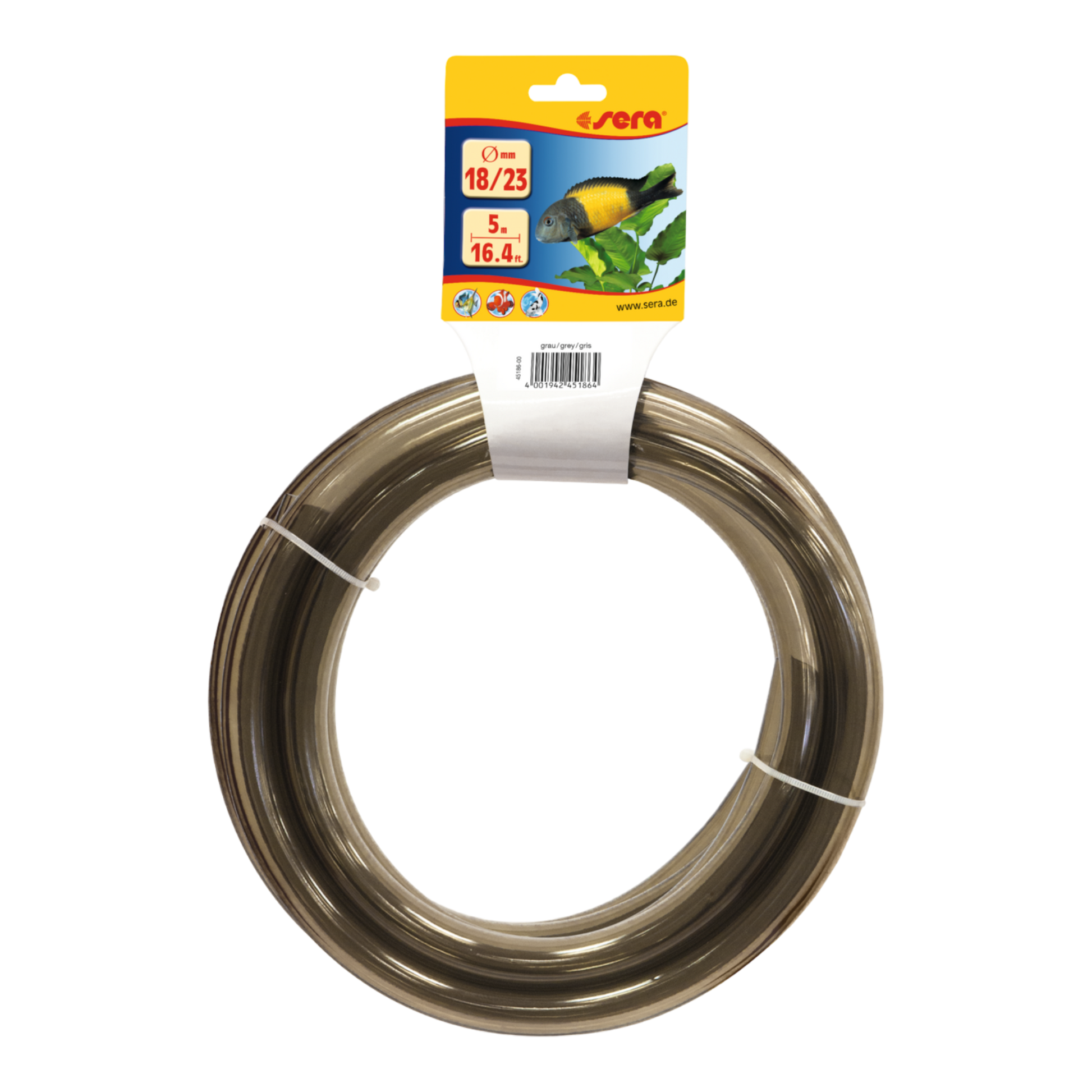 sera Schlauch 18/23 grau 5 m - AQUAWORLD.AT