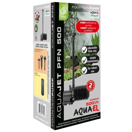 Aquael PFN-500 – Vielseitige Tauchpumpe für Springbrunnen und Teiche - AQUAWORLD.AT