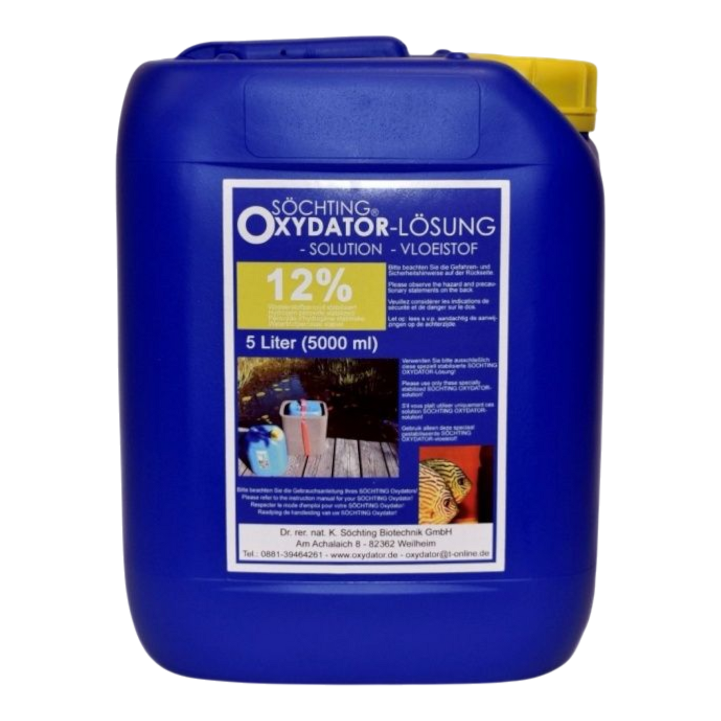Söchting Oxydator-Lösung 6% 1.000 ml – Stabile Sauerstoffversorgung für Aquarien - AQUAWORLD.AT