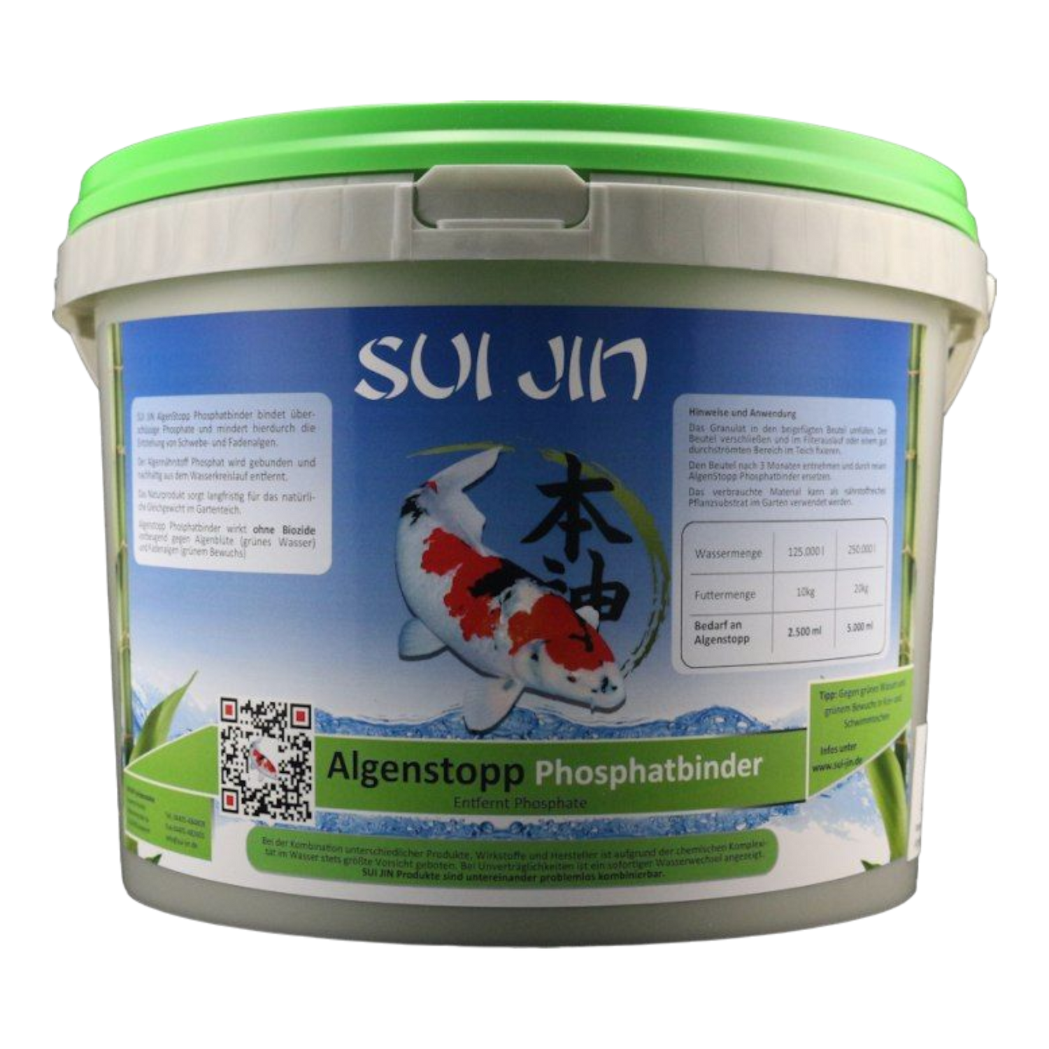 Sui Jin AlgenStopp Phosphatbinder 5 L – Effektive Algenkontrolle durch Phosphatbindung - AQUAWORLD.AT