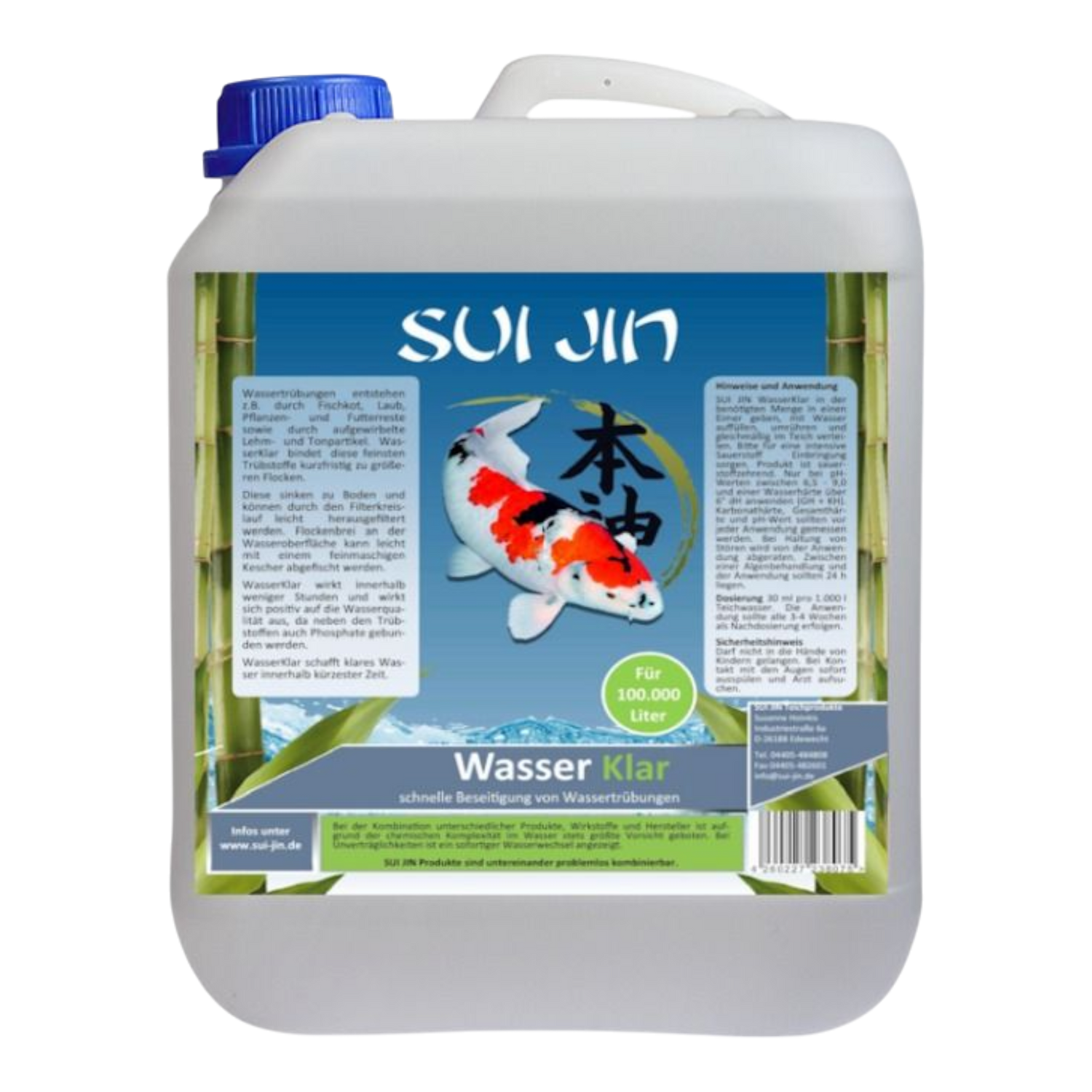Sui Jin Wasserklar 5 L – Für kristallklares Teichwasser - AQUAWORLD.AT