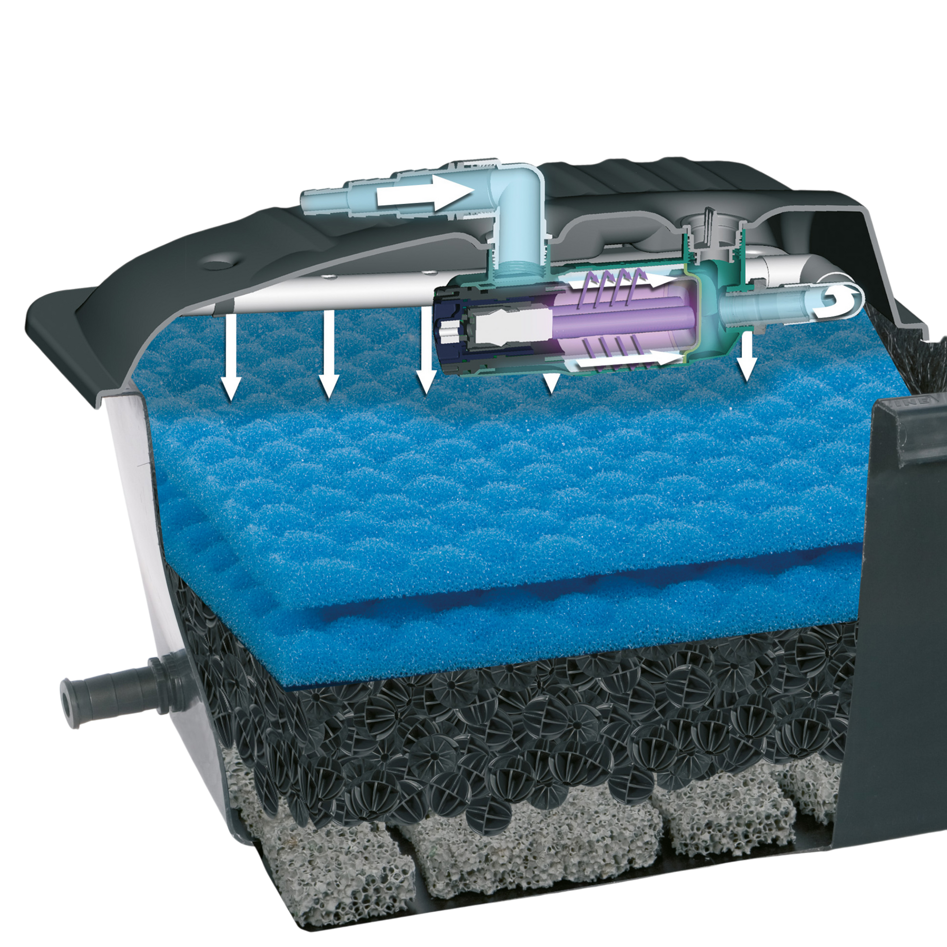 Kristallklares Wasser und gesunde Teichbewohner mit dem AQUAEL KLARJET 1 - AQUAWORLD.AT