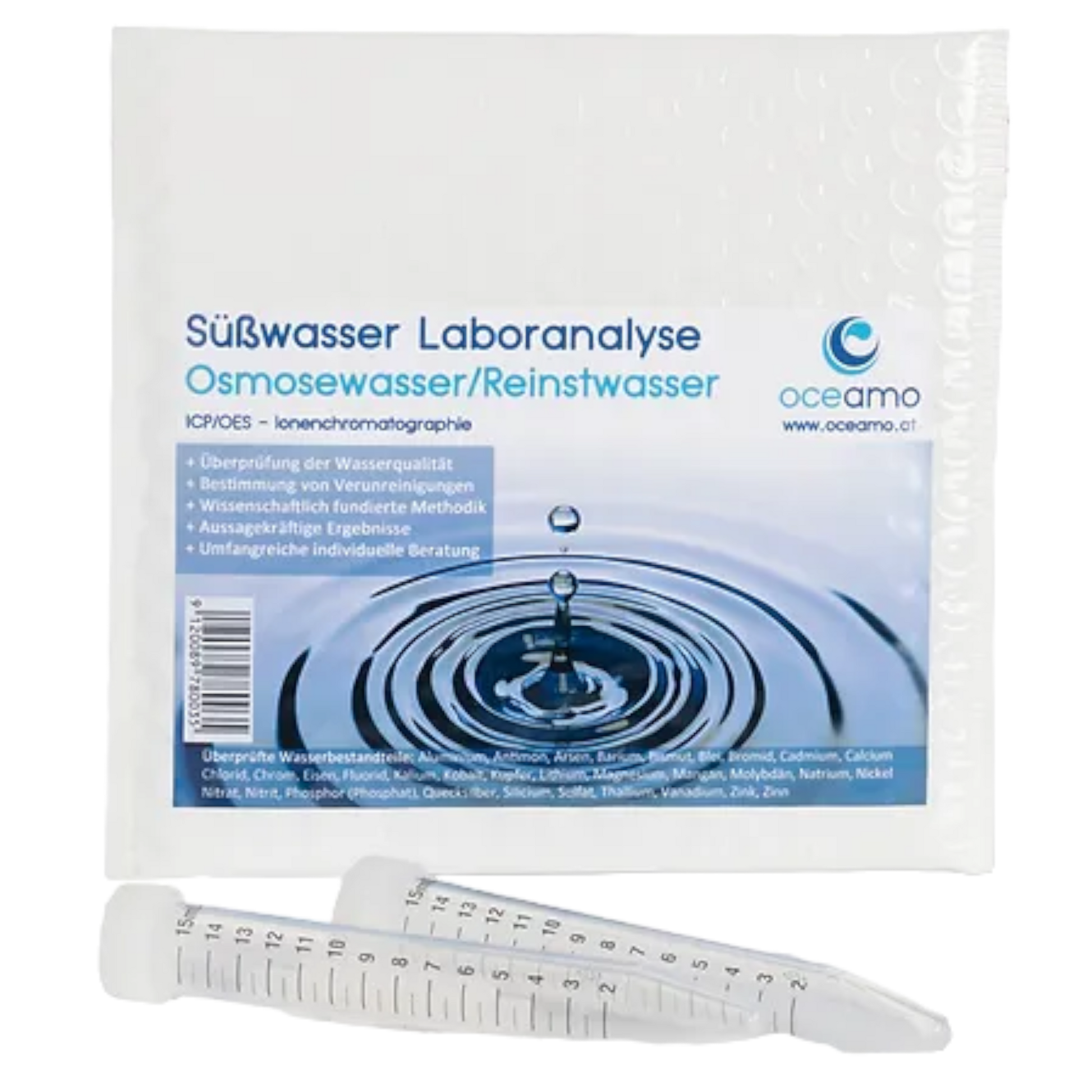Reinstwasser Laboranalyse - AQUAWORLD.AT