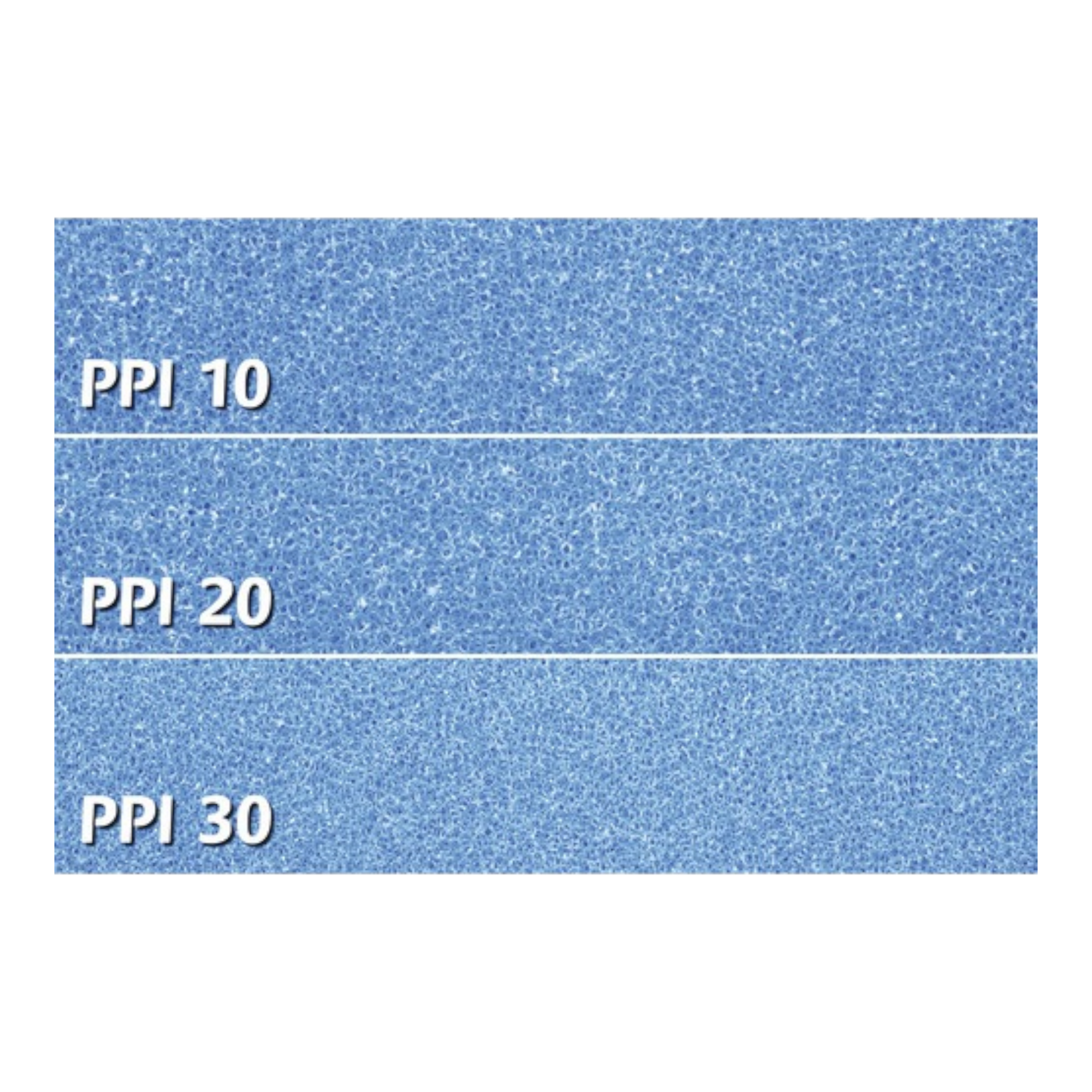 Papillon Filterschaum Blau Fein 50 × 50 × 10 cm (PPI30) - AQUAWORLD.AT