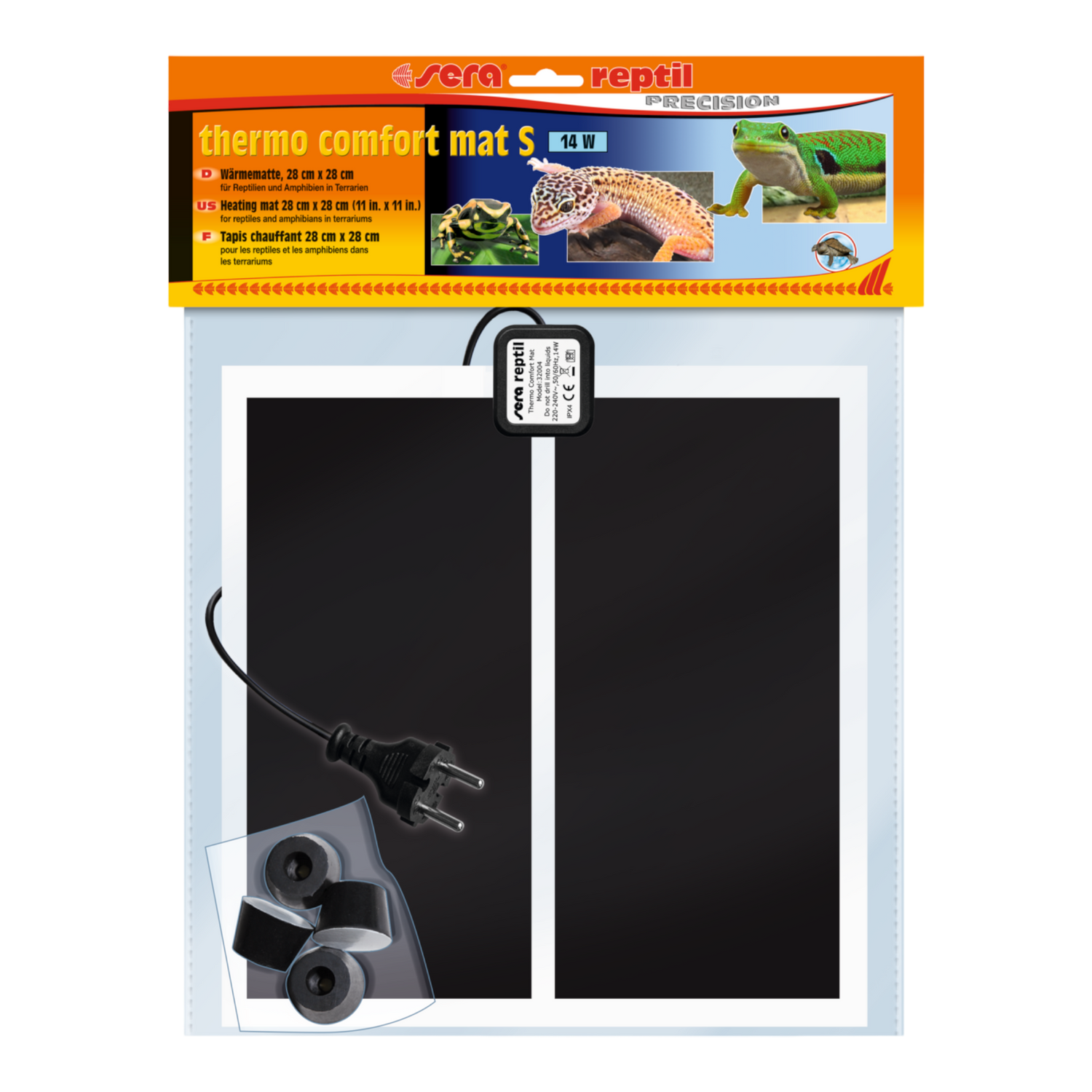 sera reptil thermo comfort mat S 28 x 28 cm / 14 W - AQUAWORLD.AT