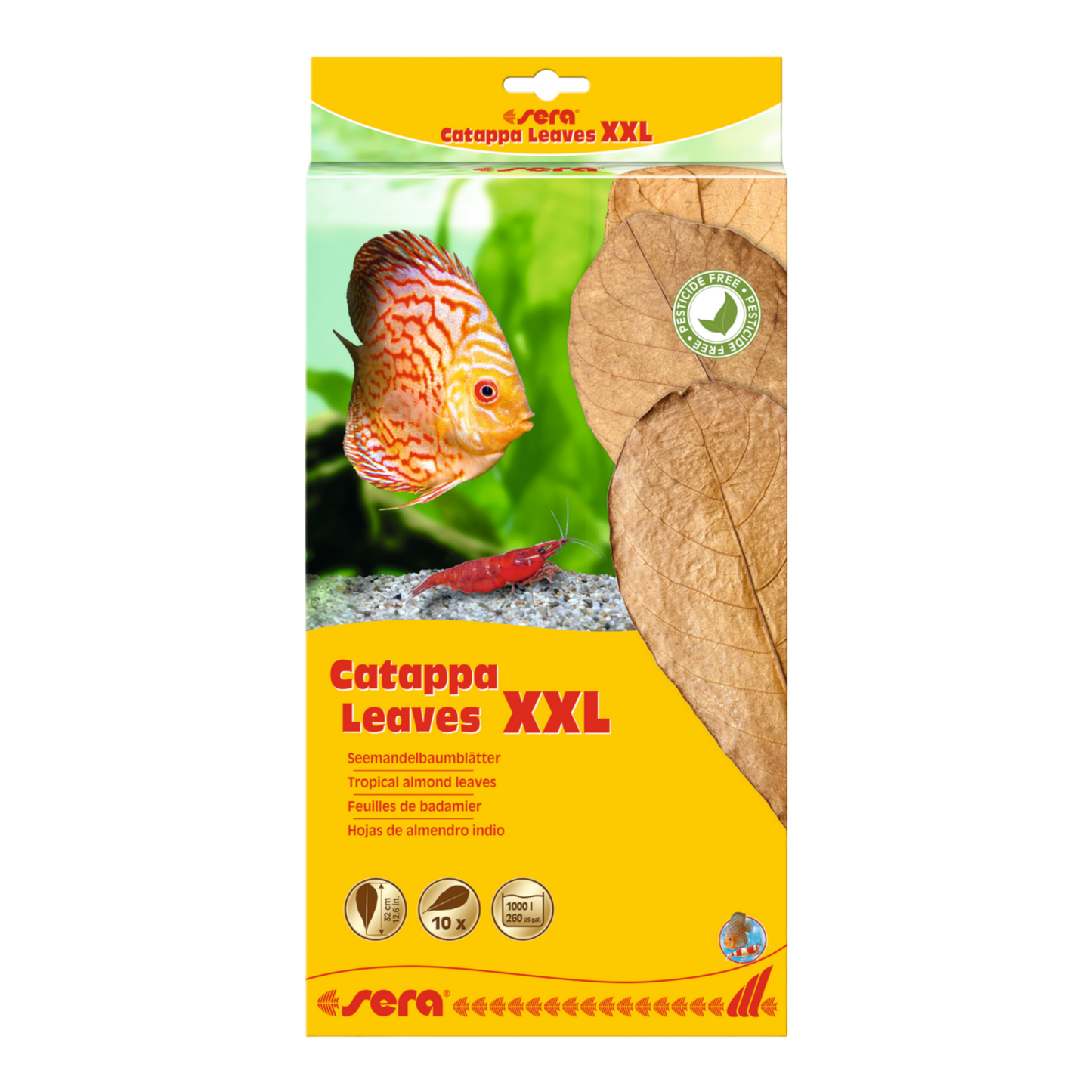sera Catappa Leaves S/M/ XXL - AQUAWORLD.AT