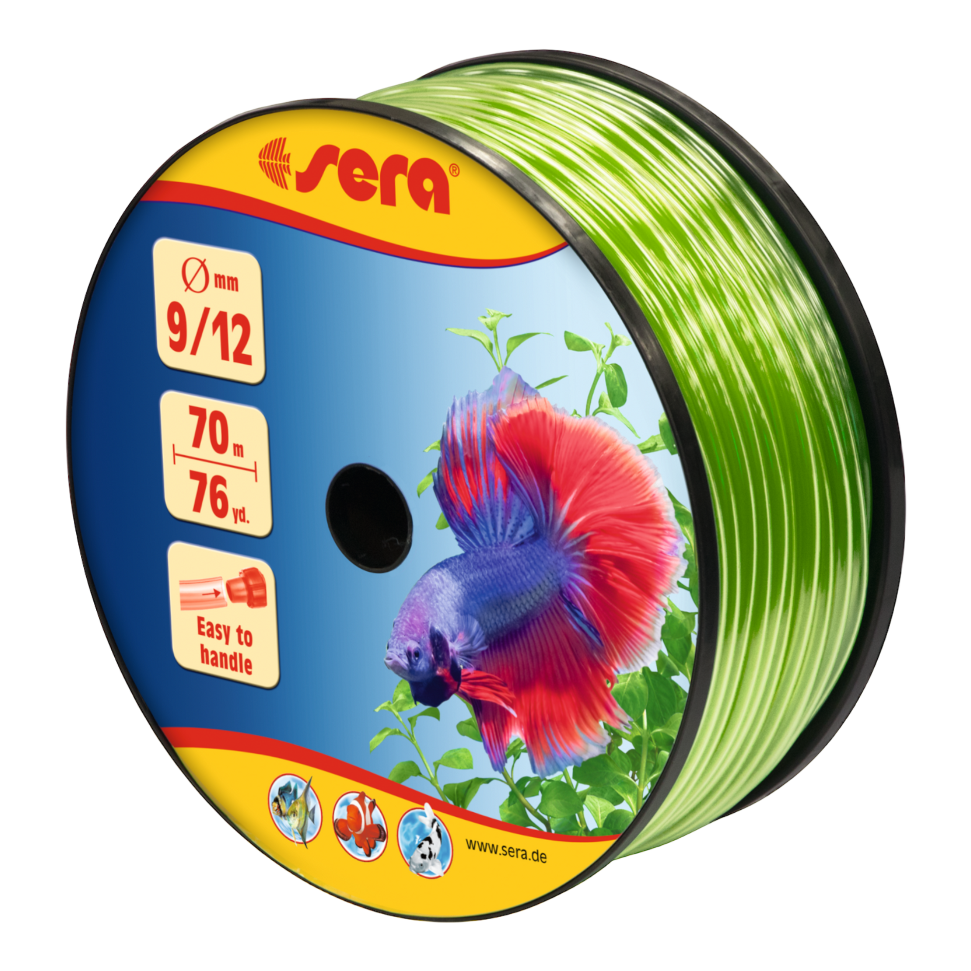 sera Schlauch 9/12 grün 70 m - AQUAWORLD.AT