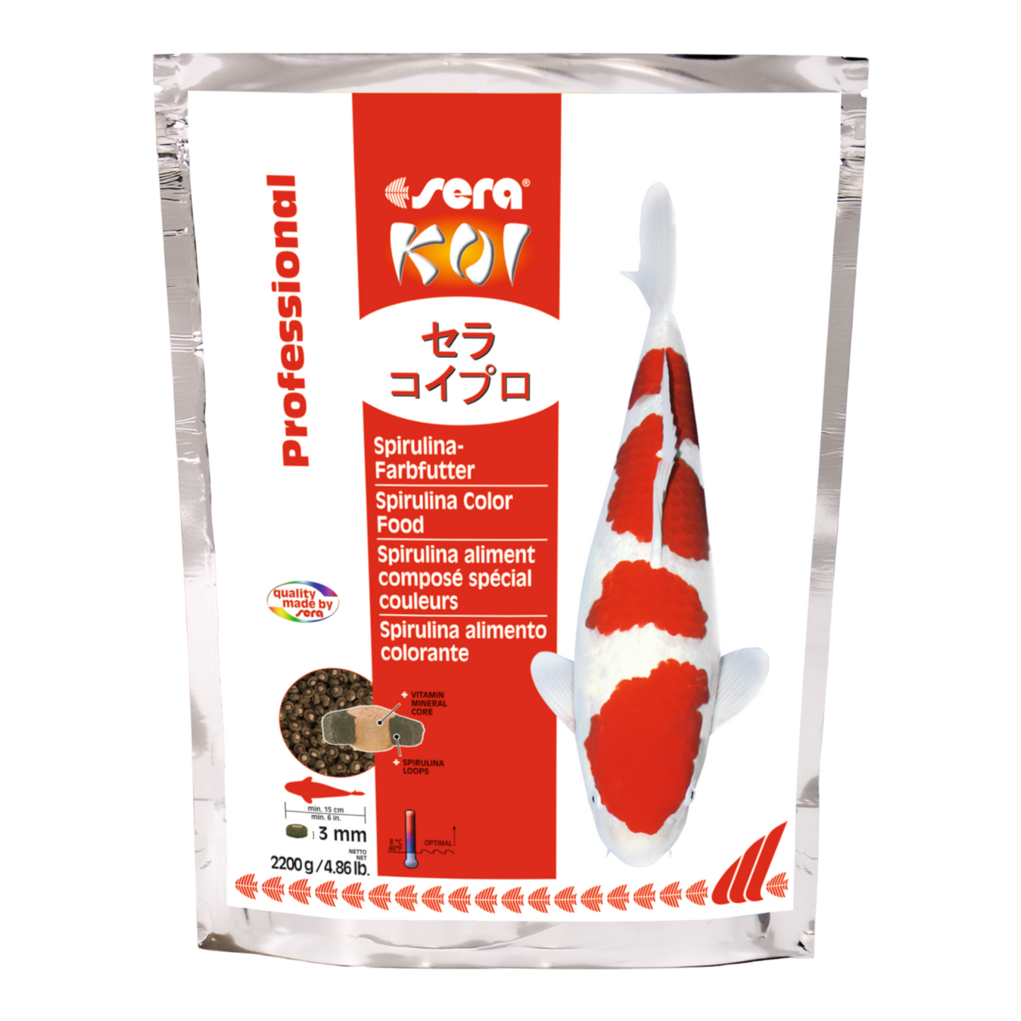 sera Koi Professional Spirulina-Farbfutter - AQUAWORLD.AT