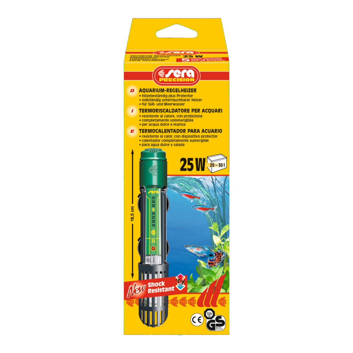 sera Aquarium-Regelheizer 25 W - AQUAWORLD.AT
