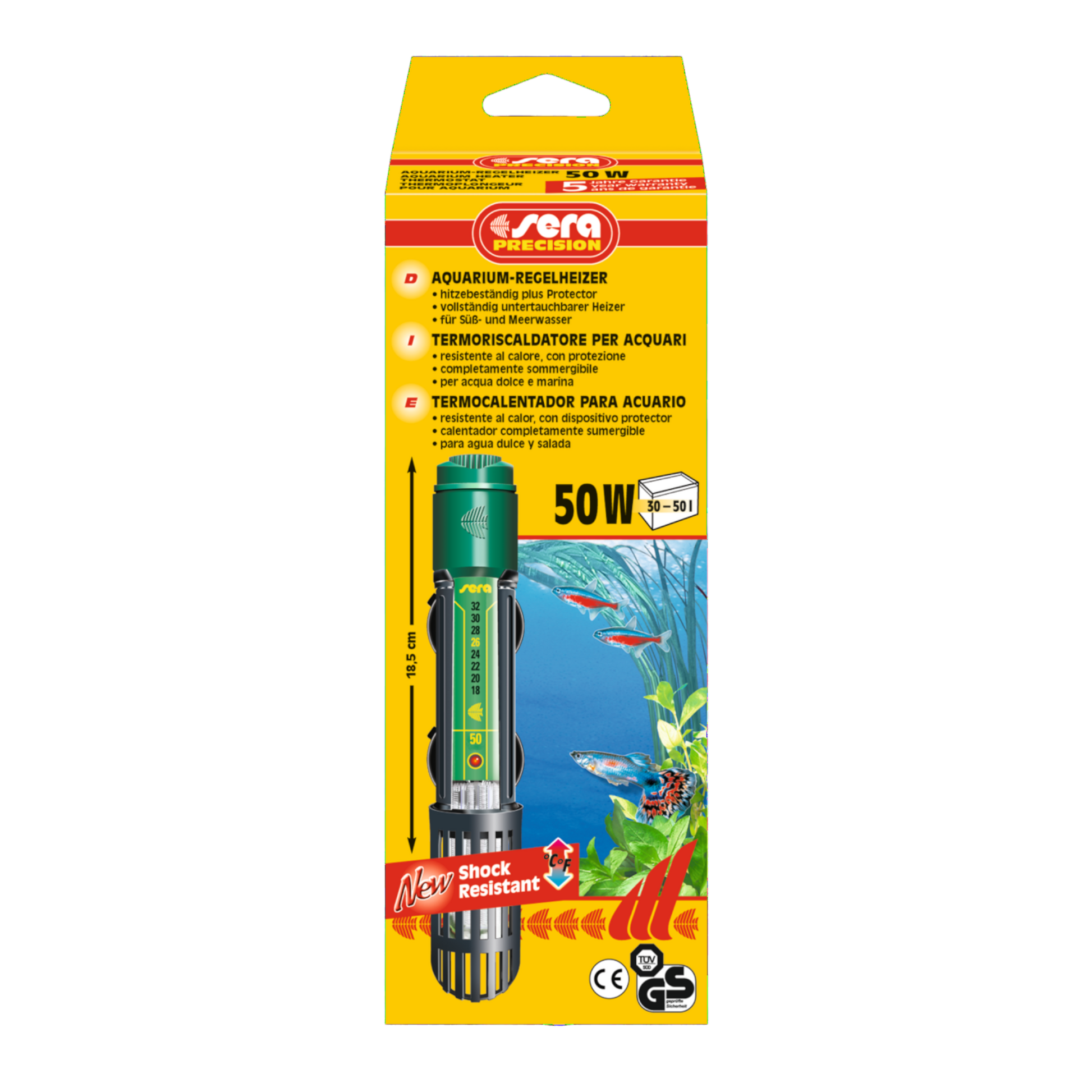 sera Aquarium-Regelheizer 50 W - AQUAWORLD.AT