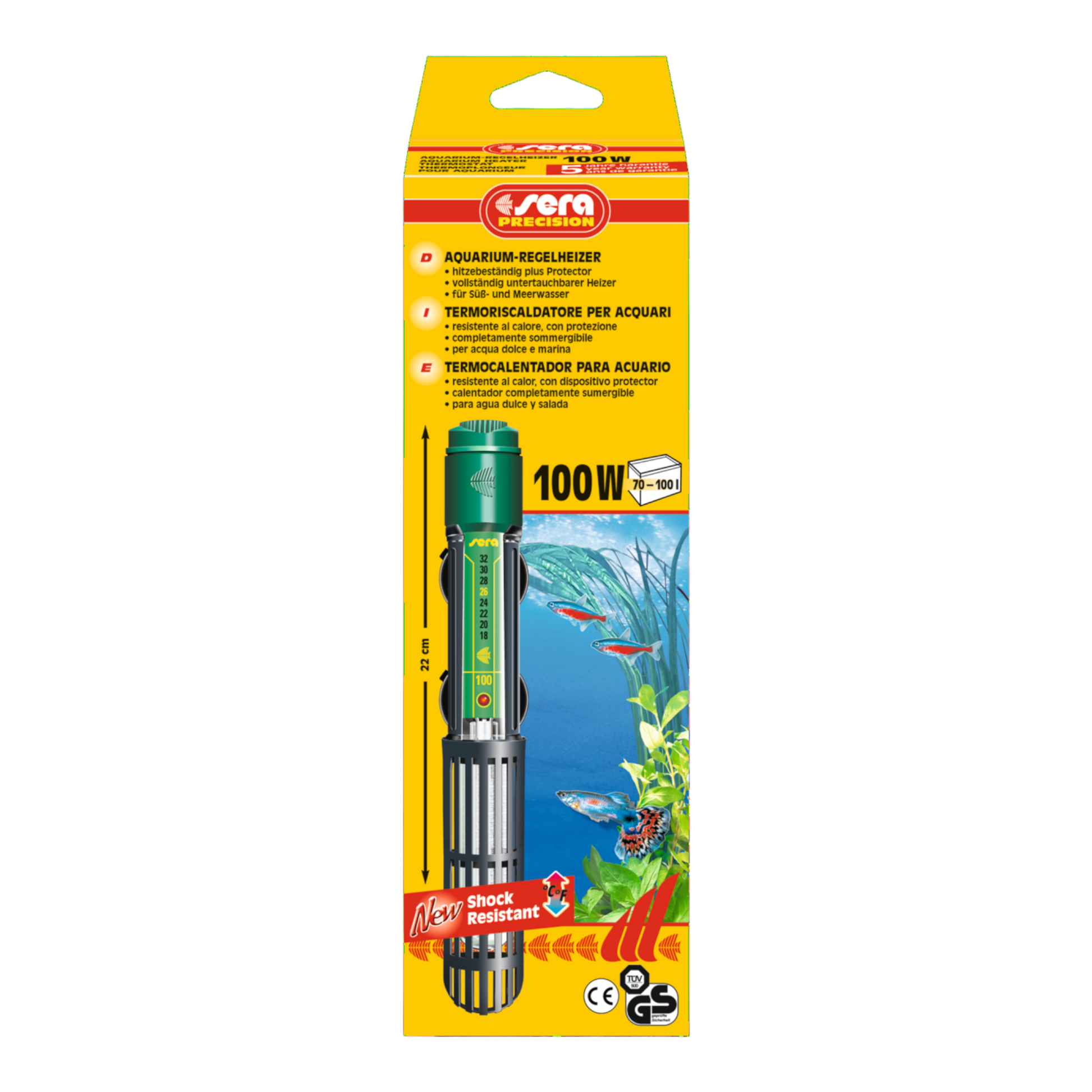 sera Aquarium-Regelheizer 100 W - AQUAWORLD.AT