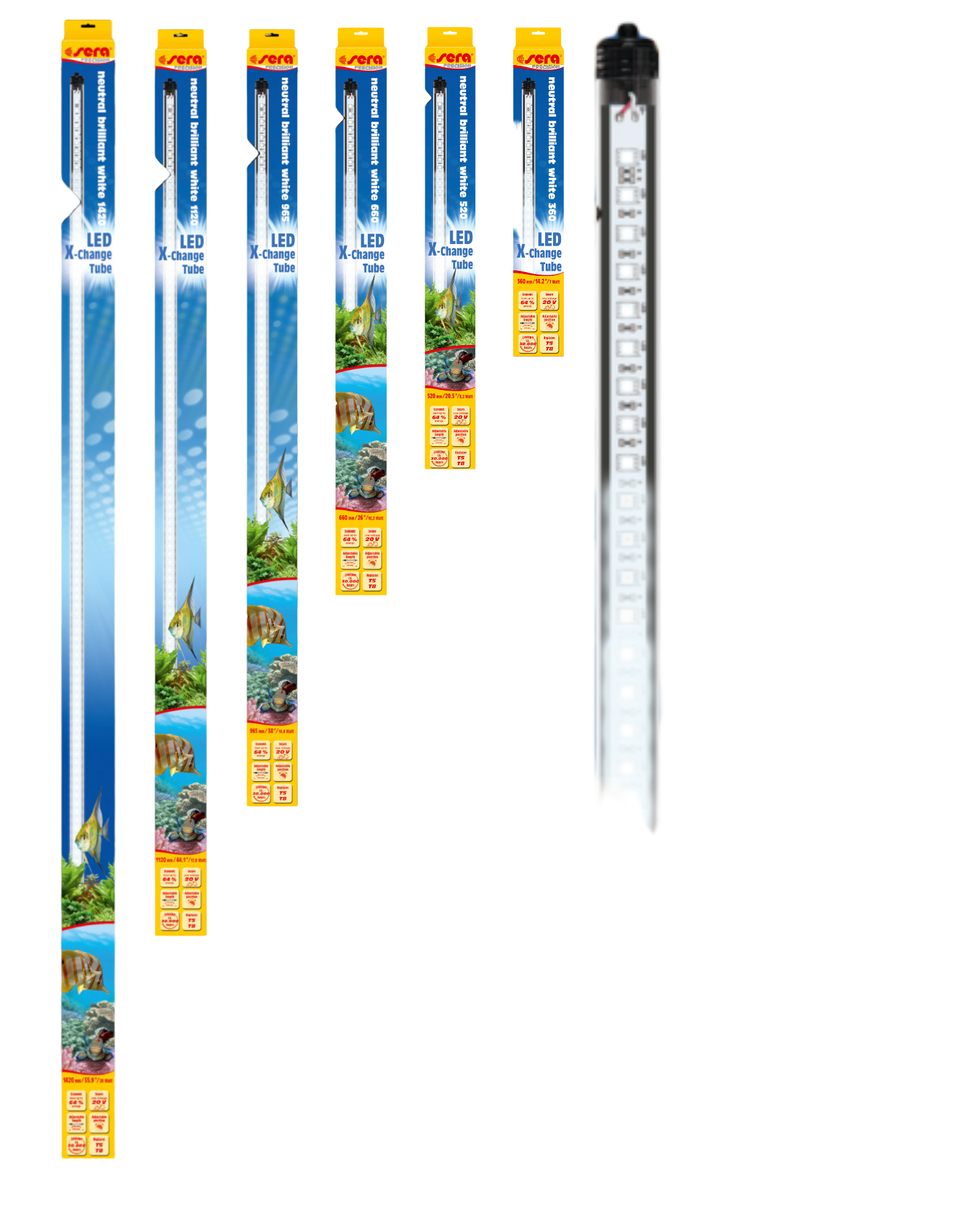 sera LED Neutral brilliant white 360 mm- 1420 mm - AQUAWORLD.AT