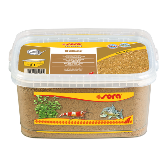 sera Gravel Ocher Ø 0 – 2 mm - AQUAWORLD.AT